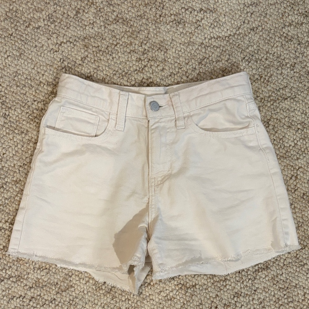 Old Navy White Denim Shorts, girl size 10